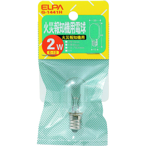 トラスコ中山 ELPA 火災報知機用電球　102-2074（ご注文単位1個）【直送品】