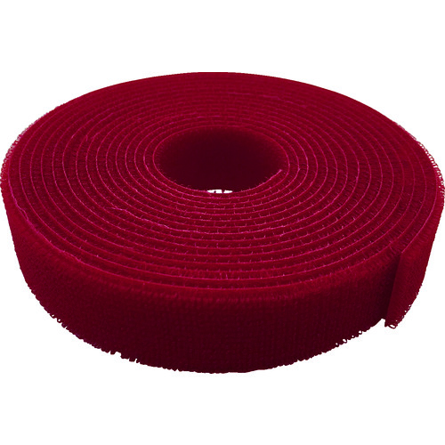 トラスコ中山 ユタカメイク マジックテープ マジックバンド 20mm×3m 赤(ご注文単位1個)【直送品】