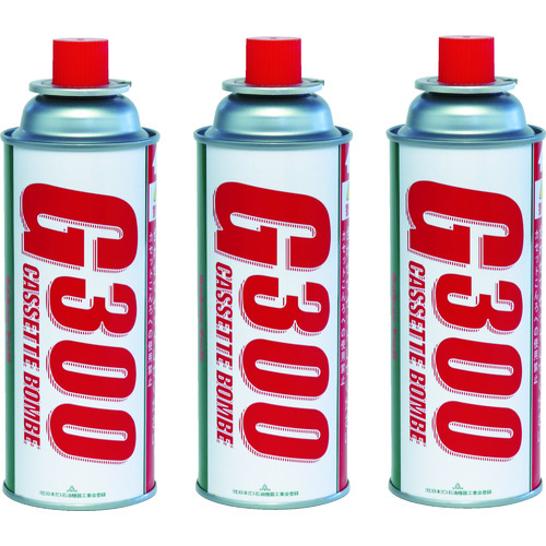 トラスコ中山 サカエ富士 カセットボンベ3本パック(ご注文単位1パック)【直送品】