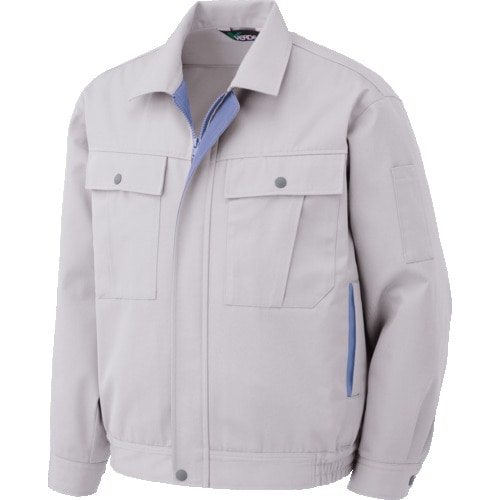 トラスコ中山 ミドリ安全 男女ペアブルゾン シルバーグレー M(ご注文単位1着)【直送品】