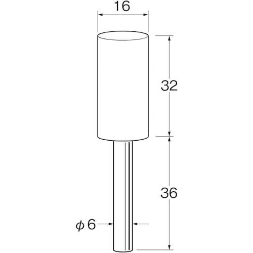トラスコ中山 リューター 軸付砥石 125-9541(ご注文単位1袋)【直送品】