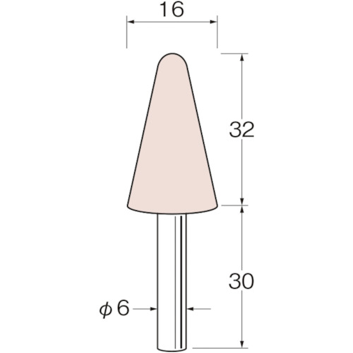 トラスコ中山 リューター 軸付砥石 126-4343(ご注文単位1袋)【直送品】