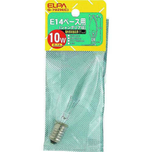 トラスコ中山 ELPA E14シャンデリア(ご注文単位1個)【直送品】