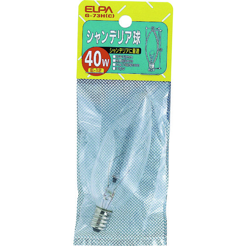 トラスコ中山 ELPA シャンデリア E12 167-9101(ご注文単位1個)【直送品】