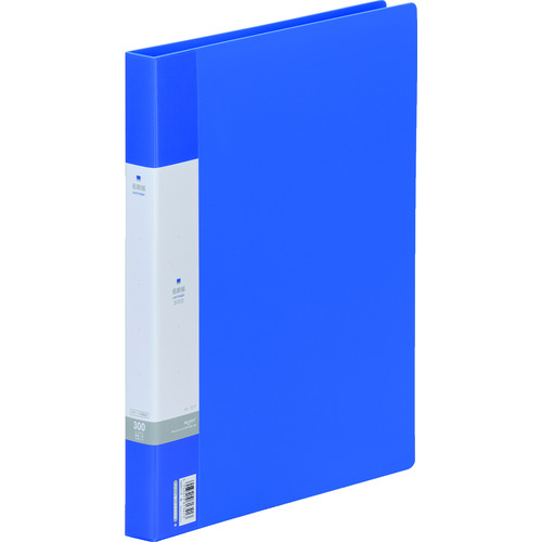 トラスコ中山 リヒト 名刺帳<ポケット交換タイプ 300名> 青(ご注文単位1冊)【直送品】