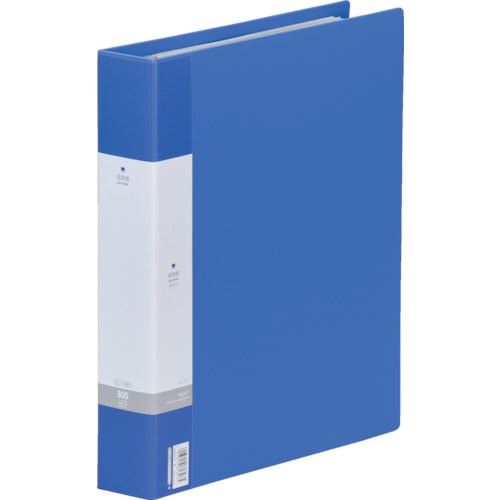 トラスコ中山 リヒト 名刺帳<ポケット交換タイプ 800名> 青(ご注文単位1冊)【直送品】