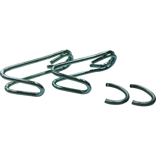 トラスコ中山 ユタカメイク 金具 ゴムロープ金具Dセット ミニフック2個 止金具2個 6~4.2用(ご注文単位1個)【直送品】