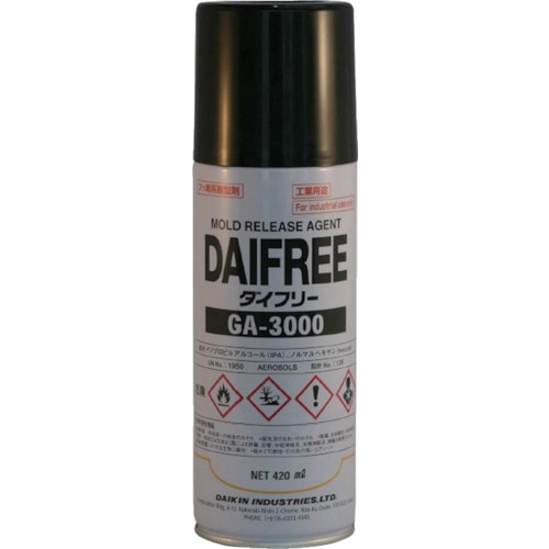 トラスコ中山 ダイキン フッ素系離型剤 ダイフリー GA-3000 420ml(ご注文単位1本)【直送品】