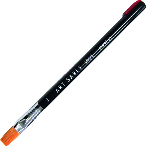 トラスコ中山 あかしや アートセーブルショート 平筆 10号(ご注文単位1本)【直送品】