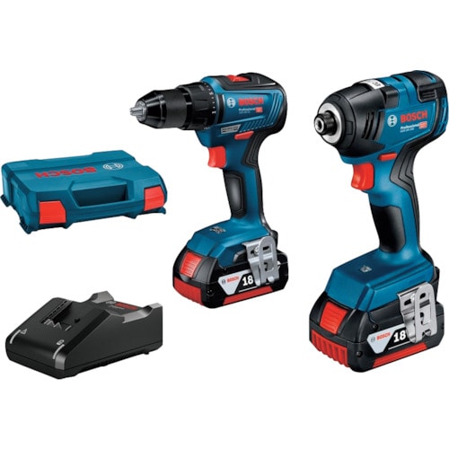 トラスコ中山 ボッシュ 18Vコンボキット インパクト+振動ドライバードリル(ご注文単位1台)【直送品】