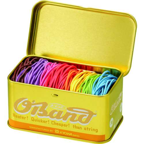 トラスコ中山 オーバンド ゴールド缶 30g #16 カラー8色入(ご注文単位1缶)【直送品】