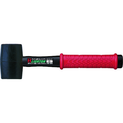 トラスコ中山 OH ライトン黒ゴムハンマー #1/2 S(ご注文単位1本)【直送品】