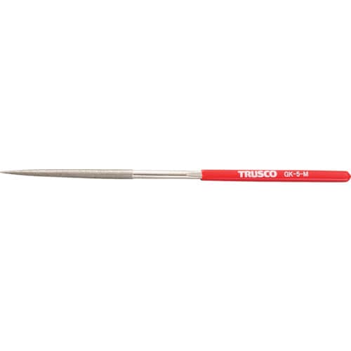 トラスコ中山 TRUSCO ダイヤモンドヤスリ 鉄工用#140 丸 1本入 全長215mm(5本組サイズ)（ご注文単位1本）【直送品】