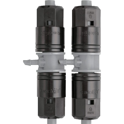 トラスコ中山 タカギ 9mmジョイント 4mm分岐 (2個入)(ご注文単位1袋)【直送品】