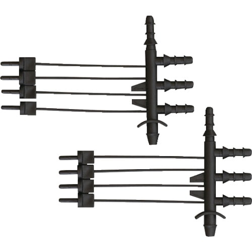 トラスコ中山 タカギ 4mmジョイント 4分岐 (2個入)(ご注文単位1袋)【直送品】