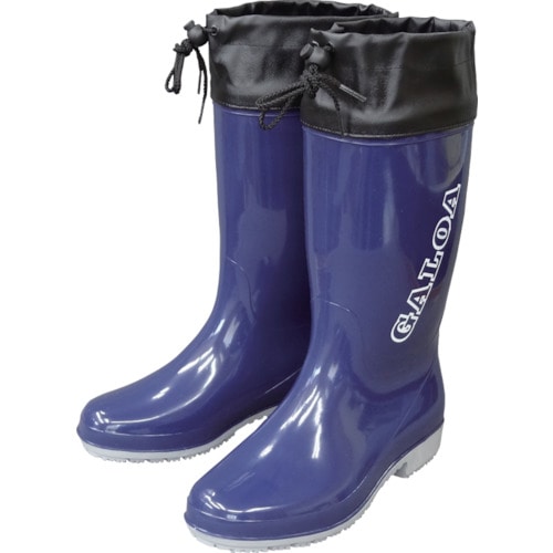 トラスコ中山 福山ゴム 長靴 ガロア 5 ネイビー 24.5(ご注文単位1足)【直送品】
