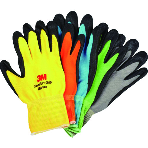 トラスコ中山 3M 一般作業用コンフォートグリップグローブ 5色セット XLサイズ(ご注文単位1セット)【直送品】
