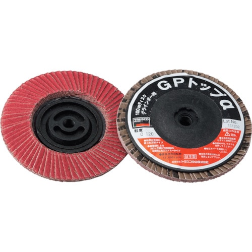 トラスコ中山 TRUSCO GPトップα ねじ込み式 セラミック100Φ 120# 10枚入(ご注文単位1箱)【直送品】