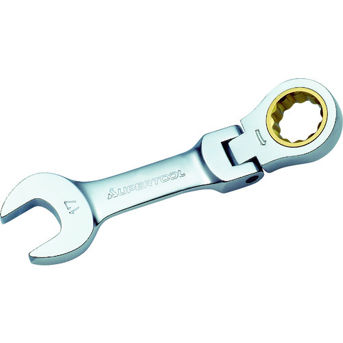 トラスコ中山 スーパー ギアレンチ フレックスショートタイプ 呼び:17 L=128mm(ご注文単位1個)【直送品】