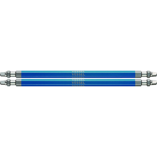 トラスコ中山 ベッセル 剛彩ビット 2本組 (両頭スクエア) SQ3×150mm（ご注文単位1パック）【直送品】