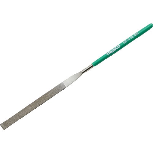 トラスコ中山 TRUSCO ダイヤモンドヤスリ 精密用#400 平 1本入 全長200mm(5本組サイズ)（ご注文単位1本）【直送品】