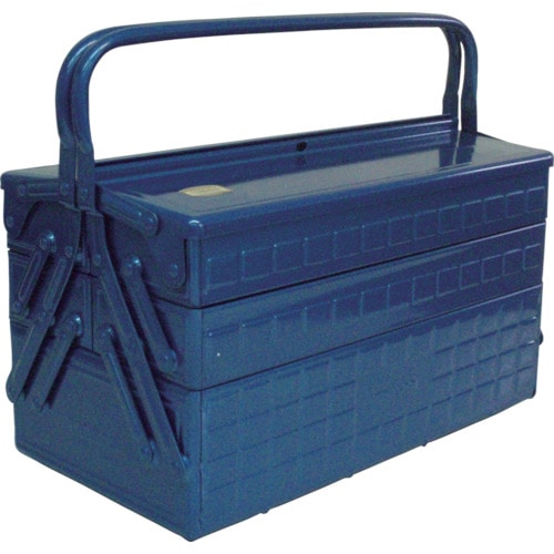 トラスコ中山 TRUSCO 3段式工具箱 412X220X343 ブルー(ご注文単位1個)【直送品】