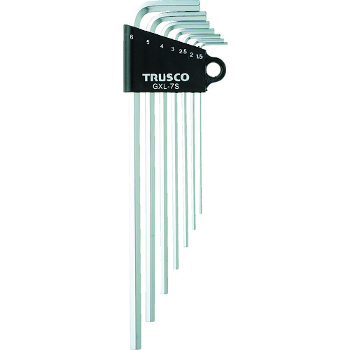 トラスコ中山 TRUSCO ロング六角棒レンチセット 7本組(ご注文単位1セット)【直送品】