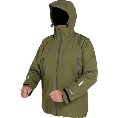トラスコ中山 TRUSCO ゴアテックスワークレインウェア カーキ 3L(ご注文単位1着)【直送品】