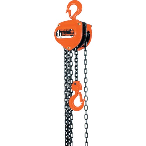 トラスコ中山 象印 スーパー100H級チェーンブロック0.5t・2.5m(ご注文単位1台)【直送品】