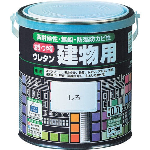 トラスコ中山 ロック 油性ウレタン建物用 あか 0.7L(ご注文単位1缶)【直送品】