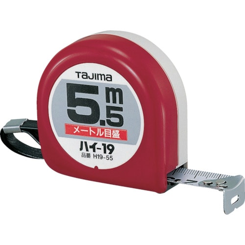 トラスコ中山 タジマ ハイ-19 5.5m メートル目盛 紙函(ご注文単位1個)【直送品】