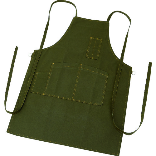 トラスコ中山 TRUSCO キャンバスエプロン たすきタイプ オリーブドラブ(ご注文単位1枚)【直送品】