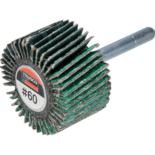 トラスコ中山 TRUSCO 超研削フラップホイール 外径40X幅25X軸径6 #Z60 5個入(ご注文単位1箱)【直送品】