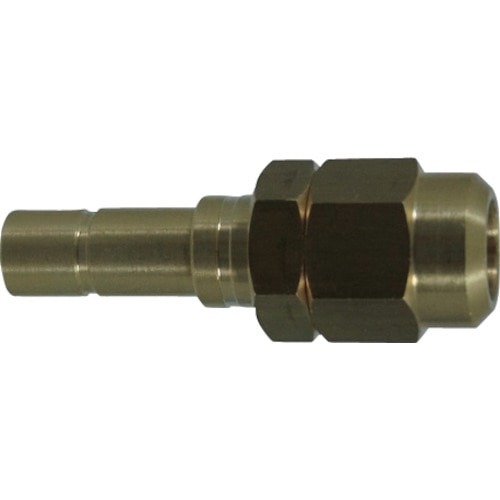 トラスコ中山 チヨダ 冷却水配管用タッチコネクターフジVタイプストレートコネクター(金属) 8mm(ご注文単位1個)【直送品】