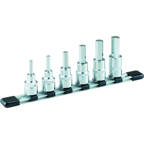 トラスコ中山 TONE ヘキサゴンソケットセット(ホルダー付) 6pcs 差込角12.7mm（ご注文単位1セット）【直送品】