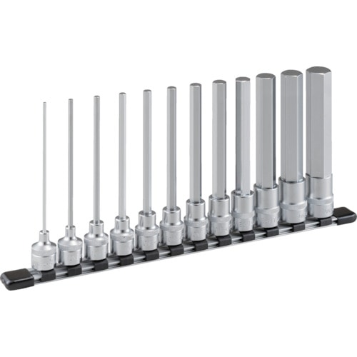 トラスコ中山 TONE 超ロングヘキサゴンソケットセット(ホルダー付) 12pcs(ご注文単位1セット)【直送品】