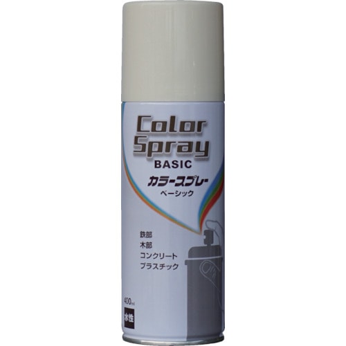 トラスコ中山 ニッぺ 水性カラースプレー ベーシック 400ml アイボリー HKU006(ご注文単位1本)【直送品】