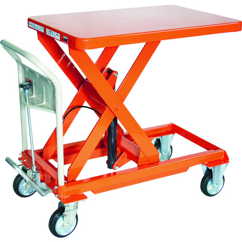 トラスコ中山 TRUSCO ハンドリフター 500kg 600X900 オレンジ 115-7836(ご注文単位1台)【直送品】