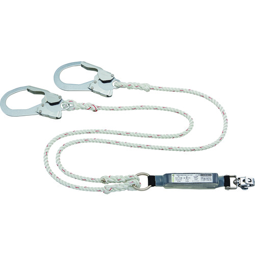 トラスコ中山 タイタン ロープ式 タイプ1ランヤード ダブル (墜落制止用器具)(ご注文単位1本)【直送品】
