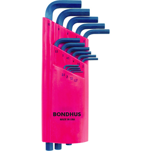 トラスコ中山 ボンダス 六角L-レンチ ロング セット15本組(1.27-10mm)　810-8446（ご注文単位1セット）【直送品】