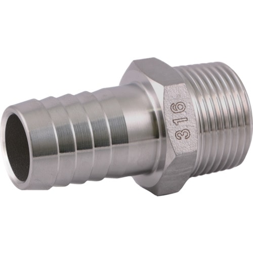 トラスコ中山 ASOH エースニップル PT3/4×Φ27 SUS316(ご注文単位1個)【直送品】