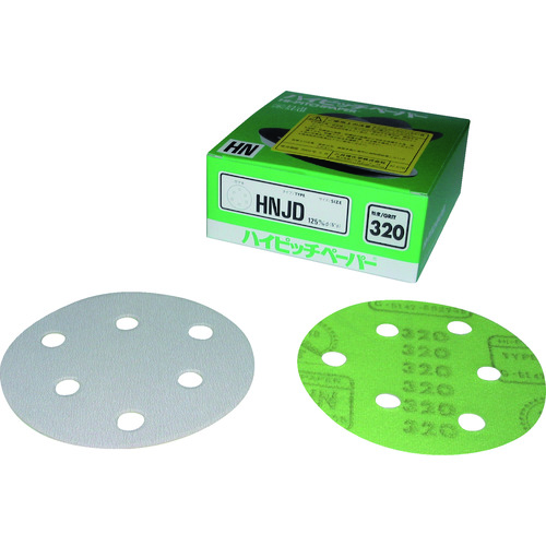 トラスコ中山 三共 HNJD ハイピッチディスク(J穴)125 #320(ご注文単位50枚)【直送品】
