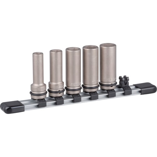 トラスコ中山 TONE インパクト用ロングソケットセット(ホルダー付) 5pcs 差込角9.5mm(ご注文単位1セット)【直送品】