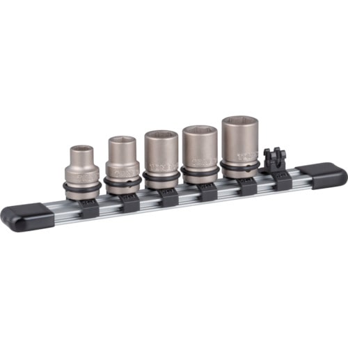 トラスコ中山 TONE インパクト用ソケットセット(ホルダー付) 5pcs 差込角9.5mm(ご注文単位1セット)【直送品】