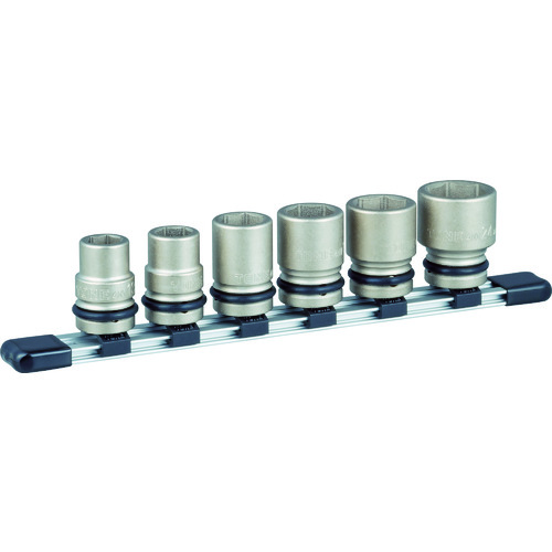 トラスコ中山 TONE インパクト用ソケットセット(ホルダー付) 6pcs 差込角12.7mm(ご注文単位1セット)【直送品】