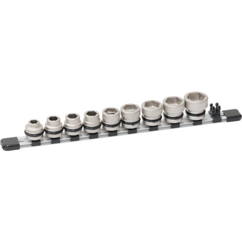 トラスコ中山 TONE インパクト用ショートソケットセット 差込角12.7mm 6角(ご注文単位1セット)【直送品】