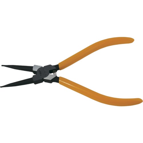 トラスコ中山 TOP スナップリングプライヤ穴用直爪 125mm 使用範囲12~25mm(ご注文単位1個)【直送品】