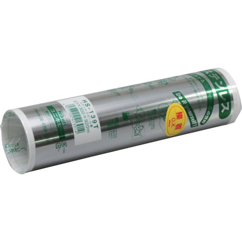 トラスコ中山 光 ステンレス板ロール巻 0.1×300×920mm のり付（ご注文単位1巻）【直送品】