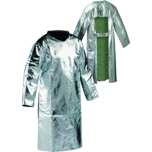 トラスコ中山 JUTEC 耐熱保護服 袖付エプロン Mサイズ(ご注文単位1着)【直送品】