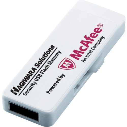 トラスコ中山 エレコム ウィルス対策機能付USBメモリー 8GB 1年ライセンス（ご注文単位1個）【直送品】